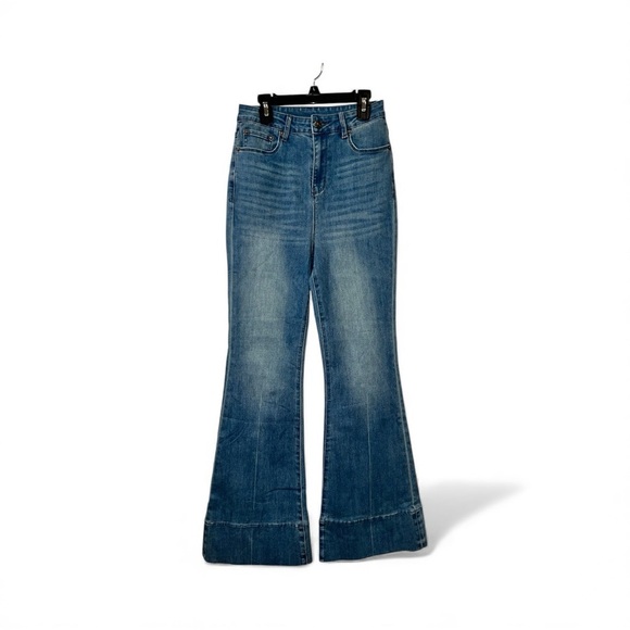 COMMENSE Washed Slim Draped Denim Pants
COLOR - Blue Size Small NWT Flared - Picture 11 of 11